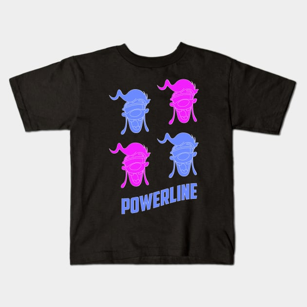 Powerline Kids T-Shirt by western.dudeooles